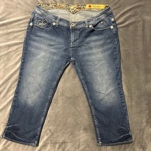 Y2K Apple bottoms jeans / low-rise / dark wash / size 13/14 / 20” inseam